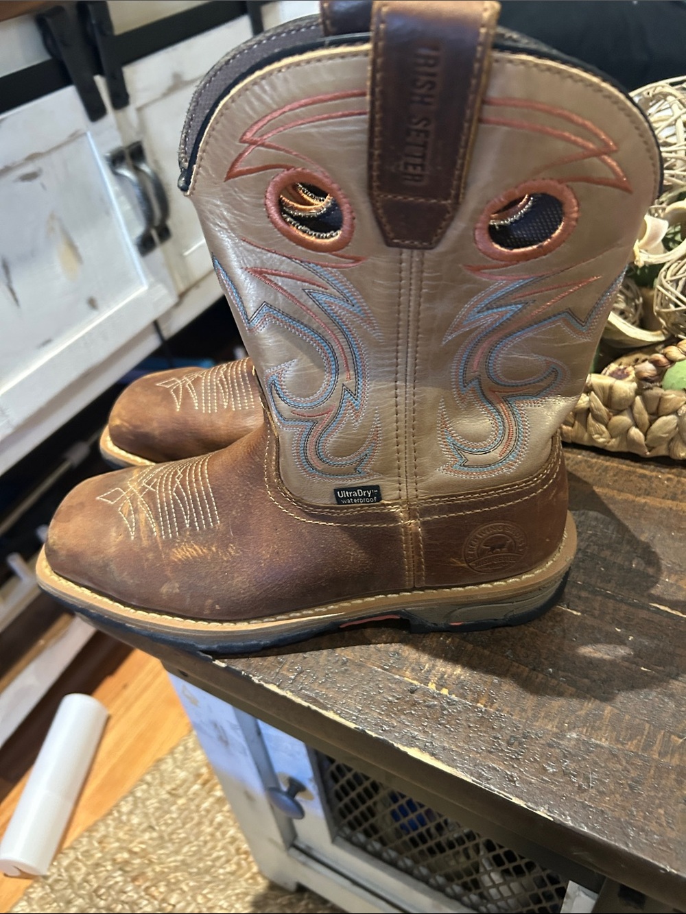 Red Wing Shoes Brown Tan Women's Winter Work Boots